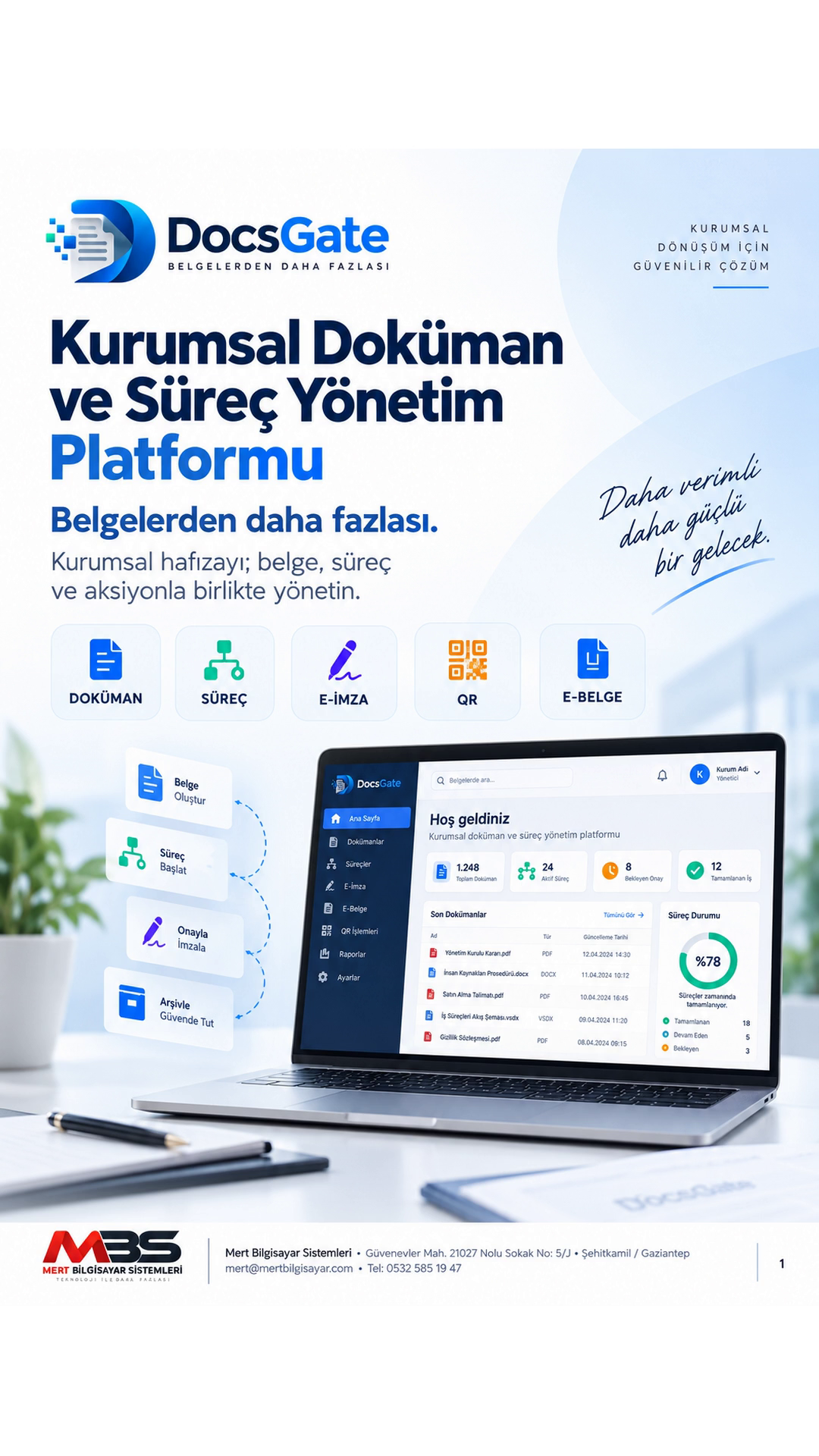 DocsGate kurumsal broşür kapak görseli